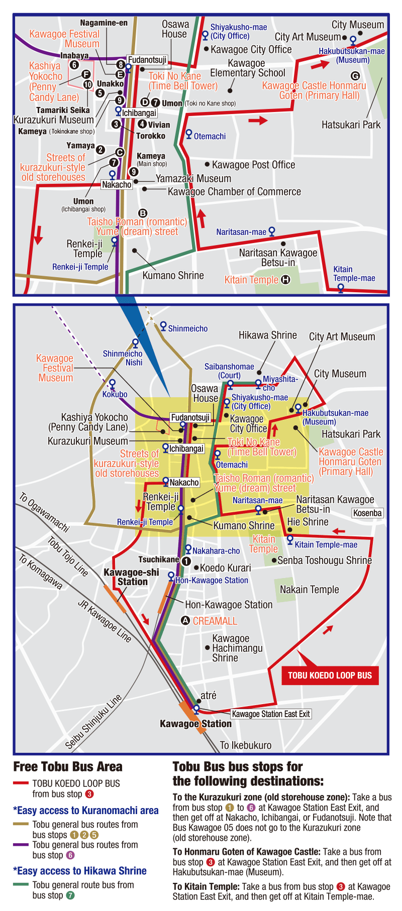 usage Area map