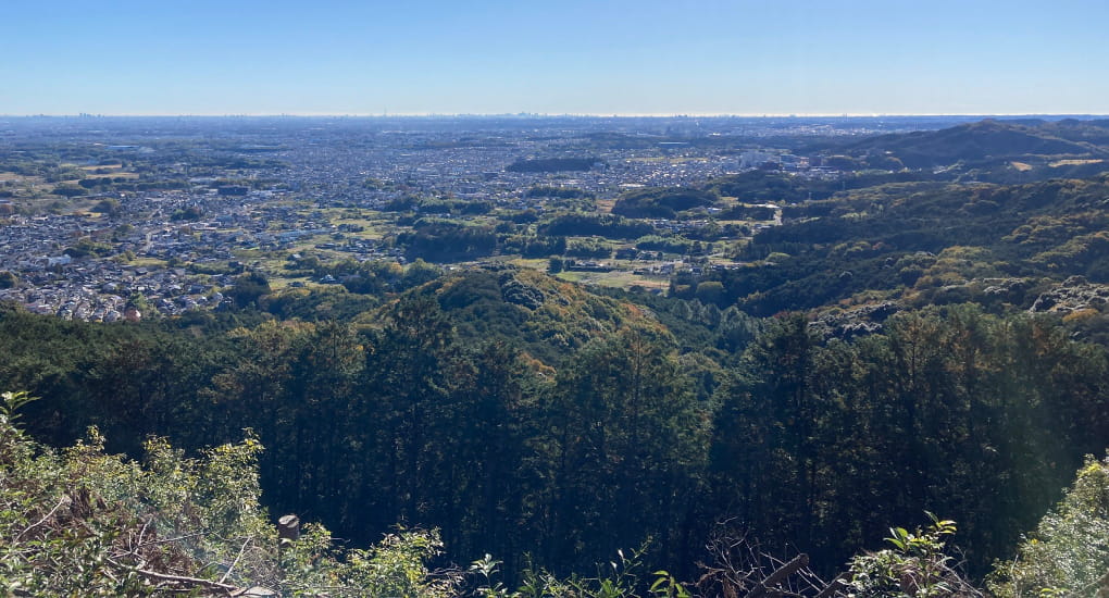 関東平野一望（西山高取から）